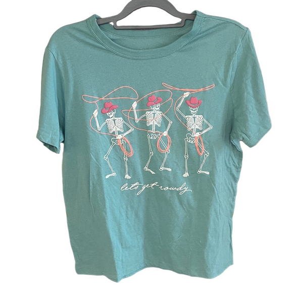 Zoe + Liv Tops - ♥️Zoe + Liv Skeleton Cowboy Let’s Get Rowdy T-Shirt